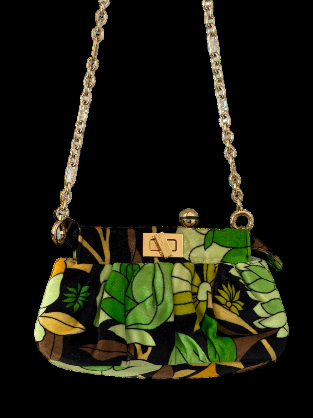 Fendi - Velvet Peekaboo Clutch